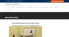 Desktop Screenshot of excelsiusacademy.com