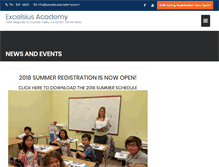 Tablet Screenshot of excelsiusacademy.com